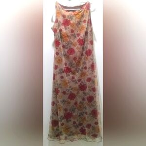 Vintage Jonathan Martin Floral Maxi Dress Size L